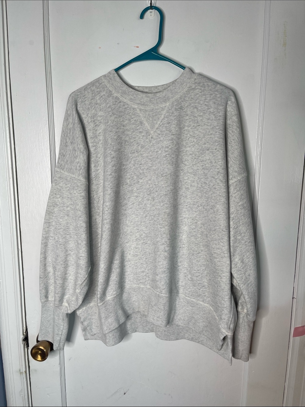 Abercrombie & Fitch XL Crewneck Sweatshirt Gray Classic Ladies Long Sleeves